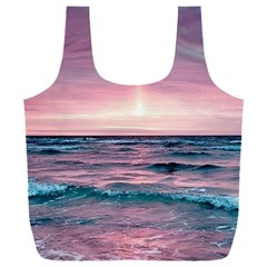 Sunset Ocean Beach Catcher Dream Evening Night Sunset Full Print Recycle Bag (xxl) by Cemarart