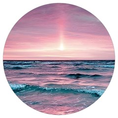 Sunset Ocean Beach Catcher Dream Evening Night Sunset Round Trivet by Cemarart