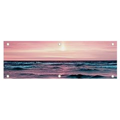 Sunset Ocean Beach Catcher Dream Evening Night Sunset Banner And Sign 6  X 2  by Cemarart