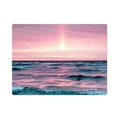 Sunset Ocean Beach Catcher Dream Evening Night Sunset Premium Plush Fleece Blanket (mini) by Cemarart