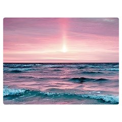 Sunset Ocean Beach Catcher Dream Evening Night Sunset Two Sides Premium Plush Fleece Blanket (extra Small) by Cemarart