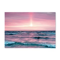 Sunset Ocean Beach Catcher Dream Evening Night Sunset Crystal Sticker (a4) by Cemarart