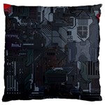 Abstract Tech Computer Motherboard Technology Large Cushion Case (Two Sides) Front