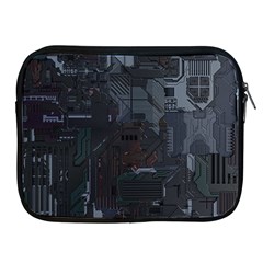 Abstract Tech Computer Motherboard Technology Apple Ipad 2/3/4 Zipper Cases by Cemarart