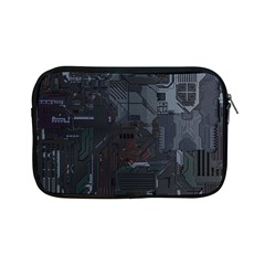 Abstract Tech Computer Motherboard Technology Apple Ipad Mini Zipper Cases by Cemarart