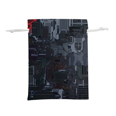 Abstract Tech Computer Motherboard Technology Lightweight Drawstring Pouch (s) by Cemarart