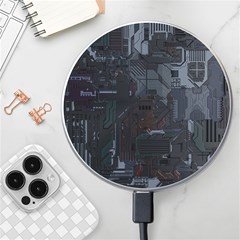 Abstract Tech Computer Motherboard Technology Wireless Fast Charger(white) by Cemarart