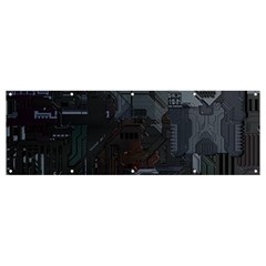 Abstract Tech Computer Motherboard Technology Banner And Sign 12  X 4  by Cemarart