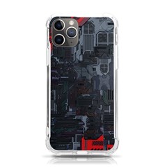 Abstract Tech Computer Motherboard Technology Iphone 11 Pro 5 8 Inch Tpu Uv Print Case by Cemarart