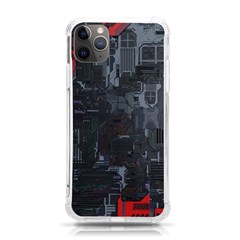 Abstract Tech Computer Motherboard Technology Iphone 11 Pro Max 6 5 Inch Tpu Uv Print Case by Cemarart