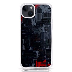 Abstract Tech Computer Motherboard Technology Iphone 14 Plus Tpu Uv Print Case by Cemarart