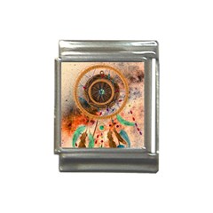 Dream Catcher Colorful Vintage Italian Charm (13mm) by Cemarart