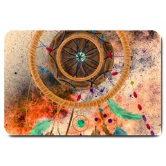 Dream Catcher Colorful Vintage Large Doormat by Cemarart