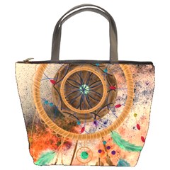 Dream Catcher Colorful Vintage Bucket Bag by Cemarart