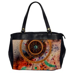 Dream Catcher Colorful Vintage Oversize Office Handbag by Cemarart