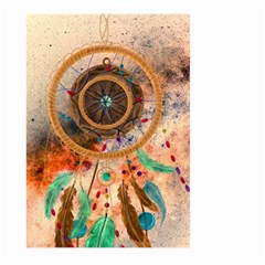 Dream Catcher Colorful Vintage Large Garden Flag (two Sides) by Cemarart