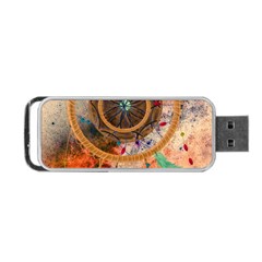 Dream Catcher Colorful Vintage Portable Usb Flash (one Side) by Cemarart