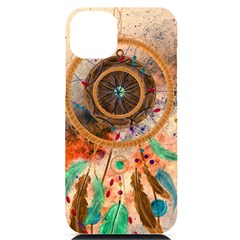 Dream Catcher Colorful Vintage Iphone 14 Plus Black Uv Print Case by Cemarart