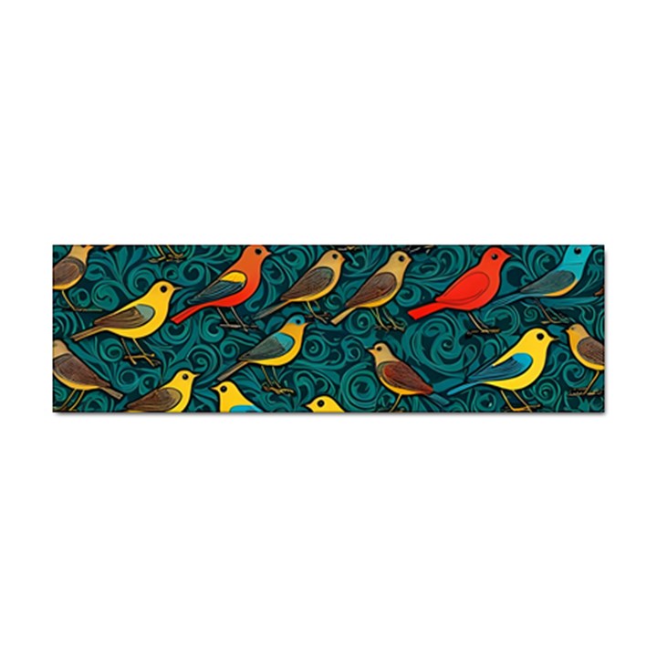 Bird Pattern Colorful Sticker (Bumper)