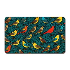 Bird Pattern Colorful Magnet (rectangular) by Cemarart