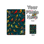 Bird Pattern Colorful Playing Cards 54 Designs (Mini) Front - Spade2