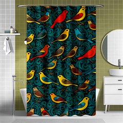 Bird Pattern Colorful Shower Curtain 48  X 72  (small)  by Cemarart