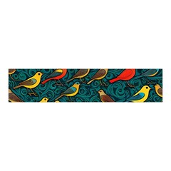 Bird Pattern Colorful Velvet Scrunchie by Cemarart