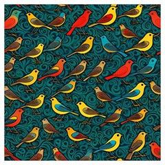 Bird Pattern Colorful Lightweight Scarf  by Cemarart