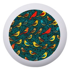 Bird Pattern Colorful Dento Box With Mirror by Cemarart