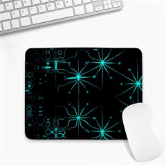 Space Time Abstract Pattern Alien Dark Green Pattern Small Mousepad by Cemarart