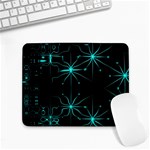 Space Time Abstract Pattern Alien Dark Green Pattern Small Mousepad Front