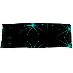 Space Time Abstract Pattern Alien Dark Green Pattern Body Pillow Case Dakimakura (two Sides) by Cemarart