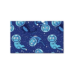 Cat Astronaut Space Suit Pattern Sticker (rectangular) by Cemarart