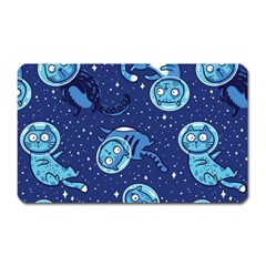 Cat Astronaut Space Suit Pattern Magnet (rectangular) by Cemarart