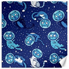 Cat Astronaut Space Suit Pattern Canvas 12  X 12  by Cemarart