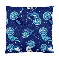 Cat Astronaut Space Suit Pattern Standard Cushion Case (one Side) by Cemarart