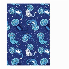 Cat Astronaut Space Suit Pattern Small Garden Flag (two Sides) by Cemarart