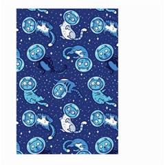 Cat Astronaut Space Suit Pattern Large Garden Flag (two Sides) by Cemarart