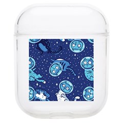 Cat Astronaut Space Suit Pattern Soft Tpu Airpods 1/2 Case by Cemarart