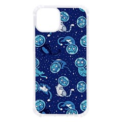 Cat Astronaut Space Suit Pattern Iphone 13 Tpu Uv Print Case by Cemarart