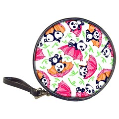 Panda Umbrella Pattern Classic 20-cd Wallets by Cemarart