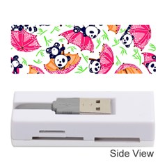 Panda Umbrella Pattern Memory Card Reader (stick) by Cemarart