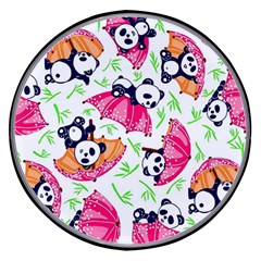 Panda Umbrella Pattern Wireless Fast Charger(black)