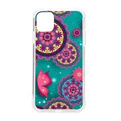 Floral Pattern Abstract Colorful Flow Oriental Spring Summer Iphone 11 Tpu Uv Print Case by Cemarart