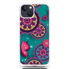 Floral Pattern Abstract Colorful Flow Oriental Spring Summer Iphone 13 Tpu Uv Print Case by Cemarart