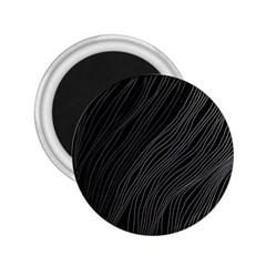 Abstract Art Black White Drawing Lines Unique 2 25  Magnets by Cemarart