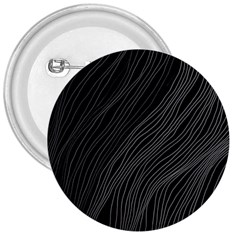 Abstract Art Black White Drawing Lines Unique 3  Buttons by Cemarart