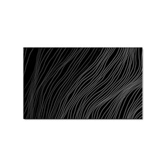 Abstract Art Black White Drawing Lines Unique Sticker Rectangular (10 Pack) by Cemarart