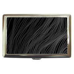 Abstract Art Black White Drawing Lines Unique Cigarette Money Case by Cemarart