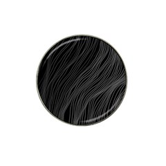 Abstract Art Black White Drawing Lines Unique Hat Clip Ball Marker by Cemarart